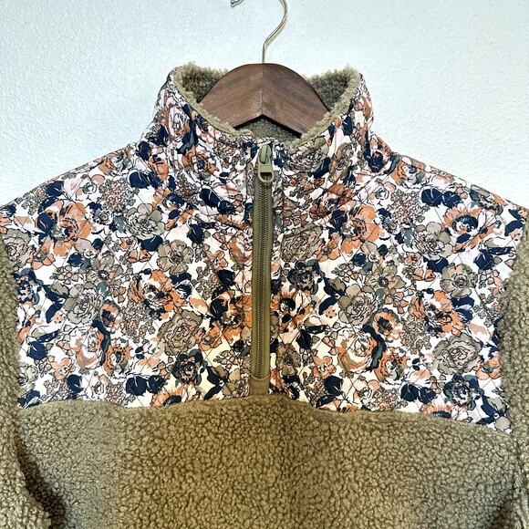 VERA BRADLEY 1/4 Zip Fleece Quilted Pullover Size M Classic Preppy Casual Chic - Picture 2 of 12